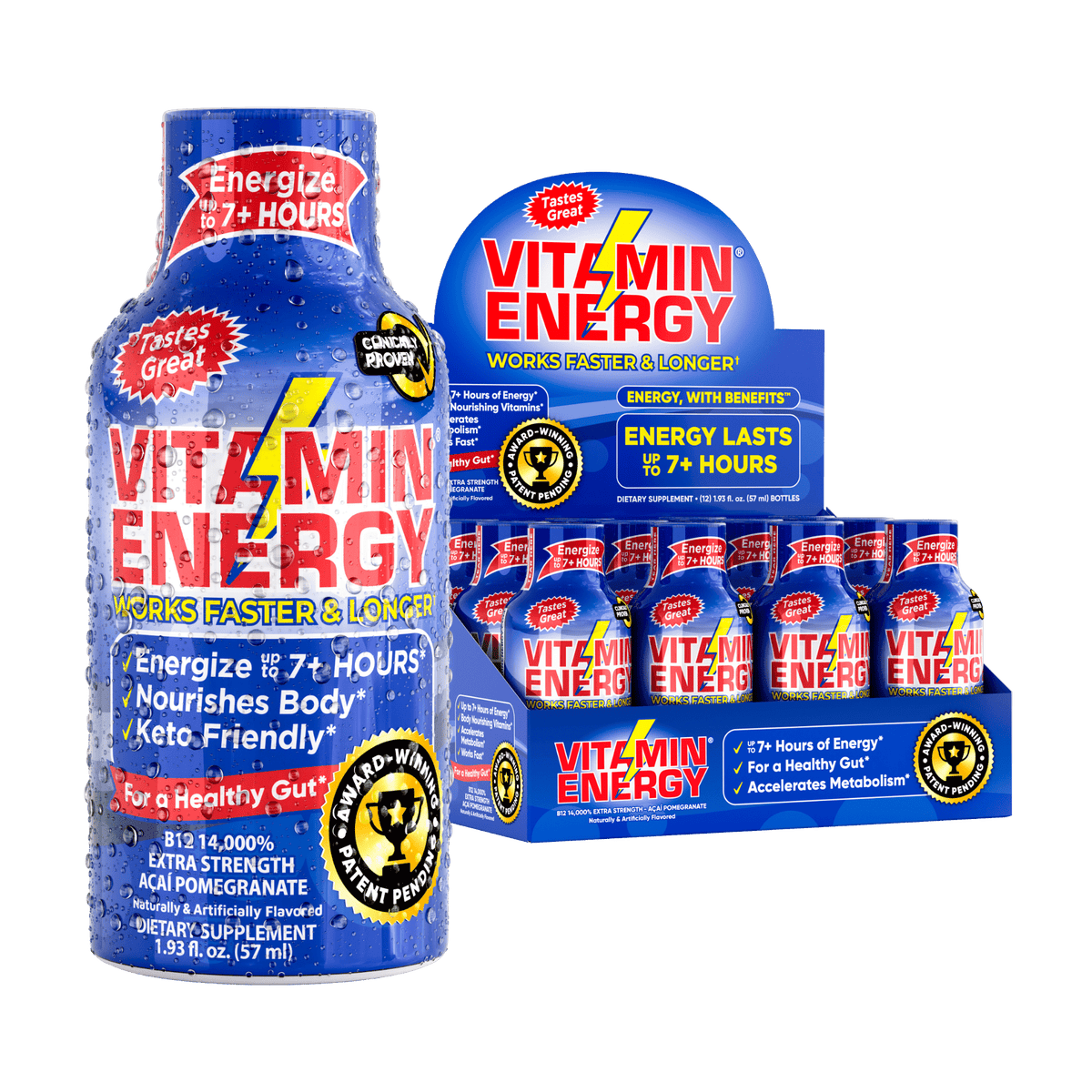 Vitamin Energy Shot B12 Enhanced Energy Shot 7+ Hour Energy