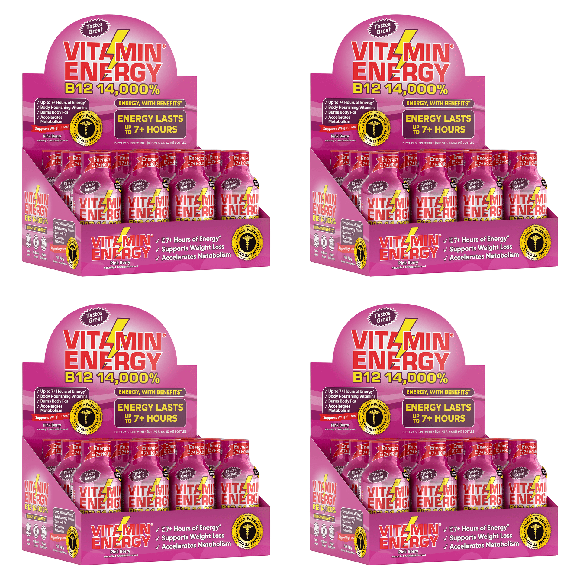 B12, Pink Berry 48-Pack