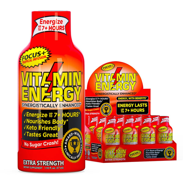 Vitamin Energy Shot | Enhanced Vitamin Focus Energy Shot | 7+ Hour
